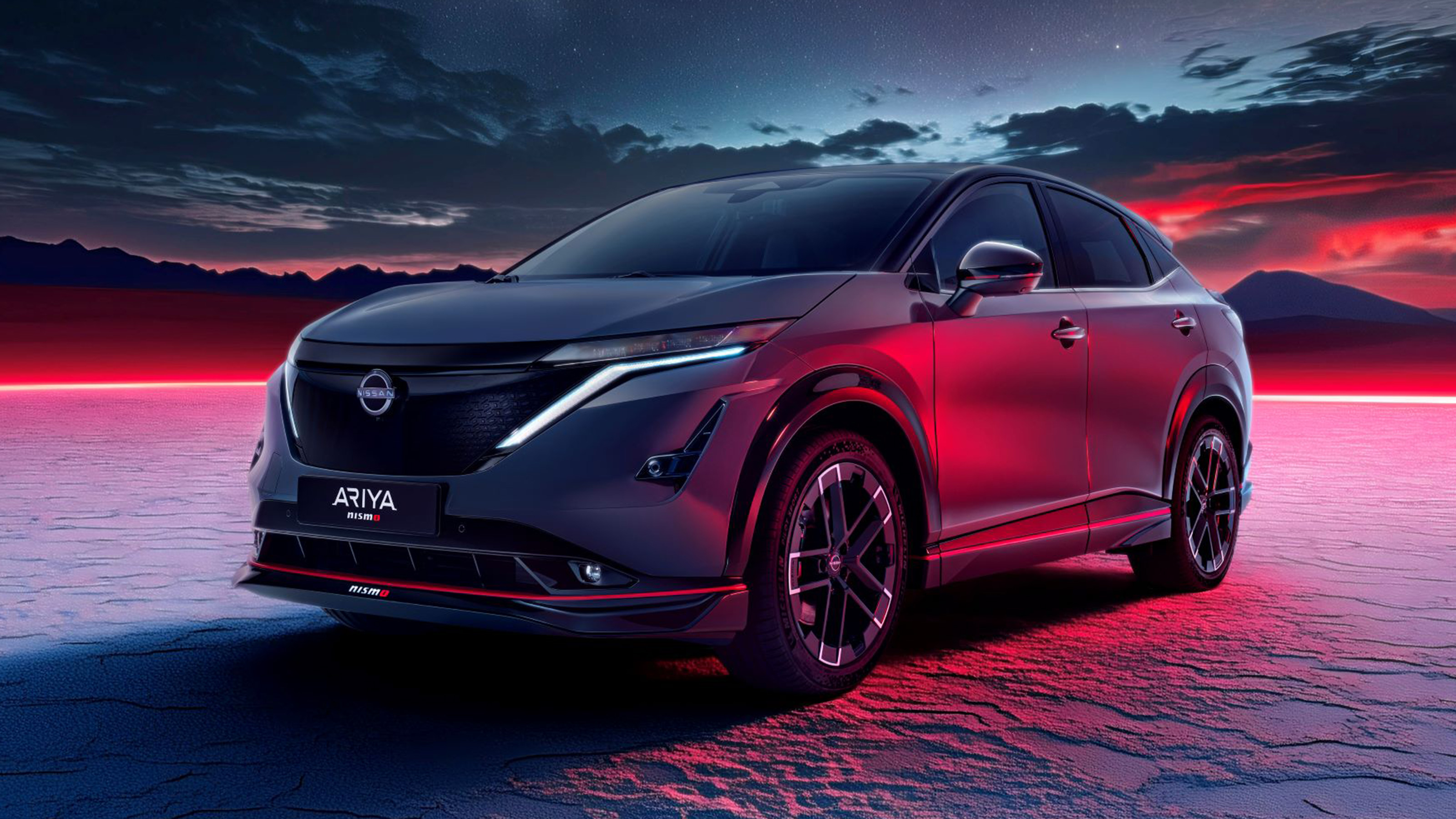 Nissan Ariya Nismo static front quarter