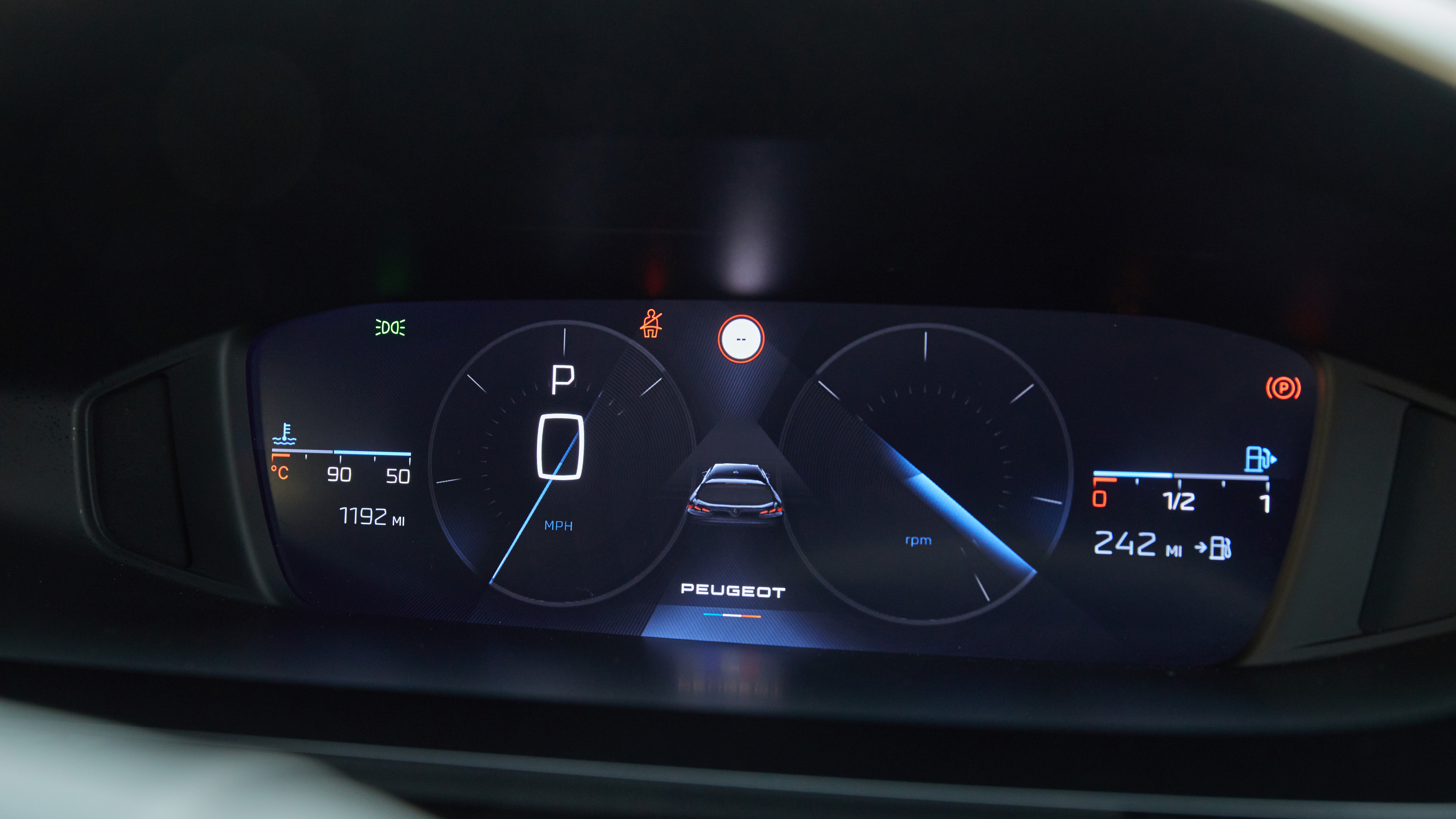 Peugeot 308 driver's display