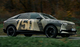 DS electric SUV teaser front quarter