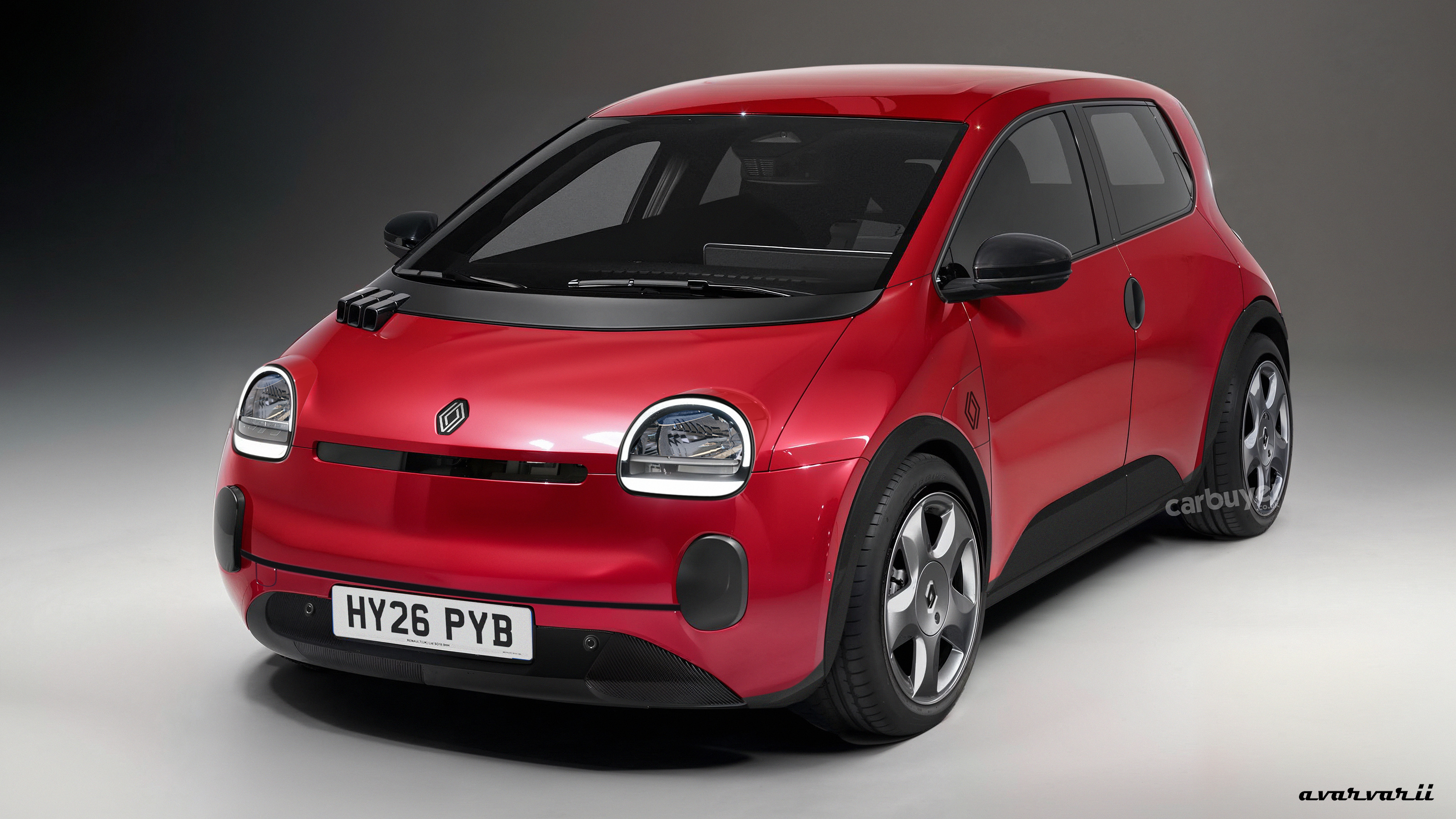Renault Twingo 2026 front quarter render