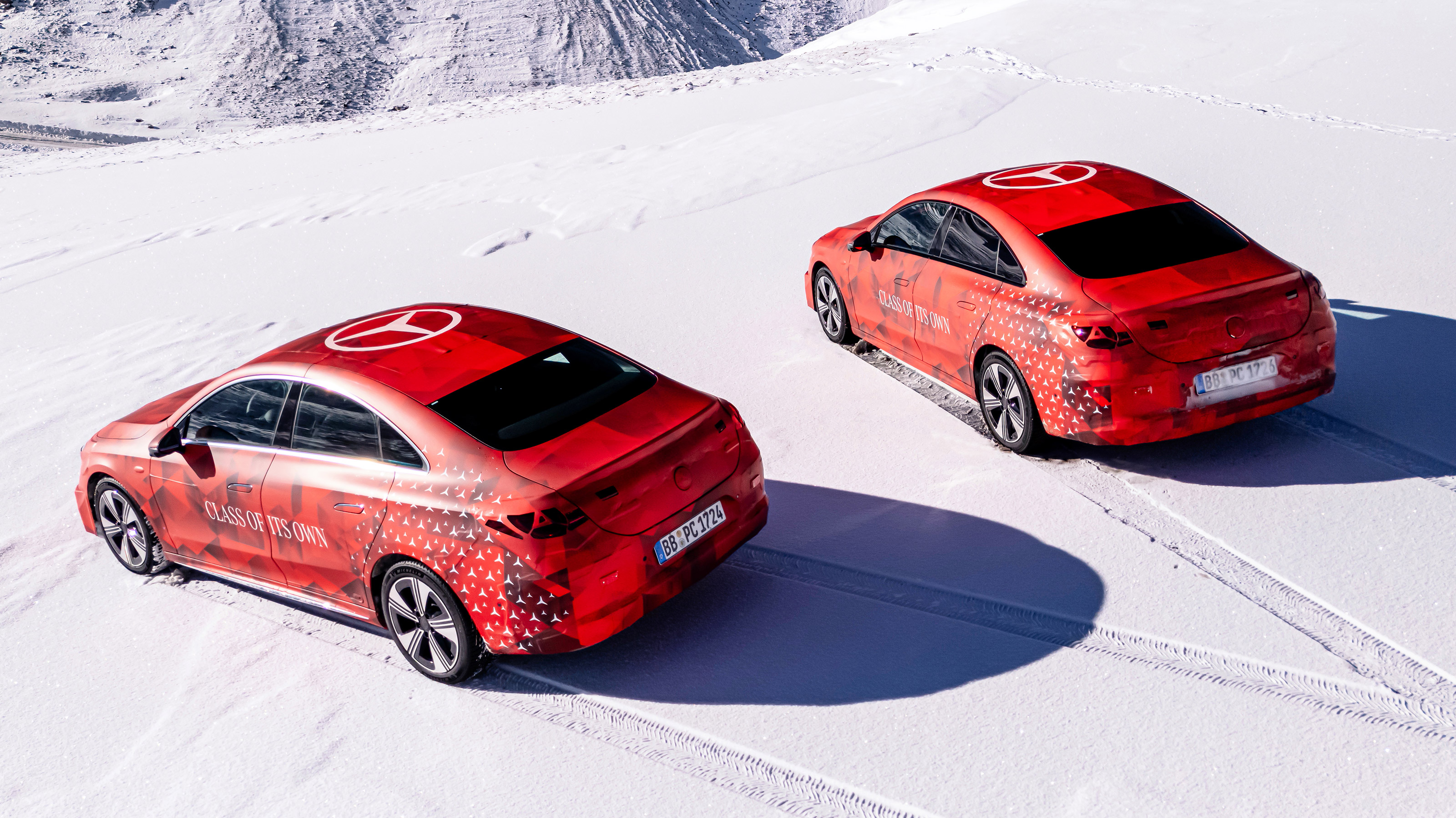 Mercedes CLA prototype rear above
