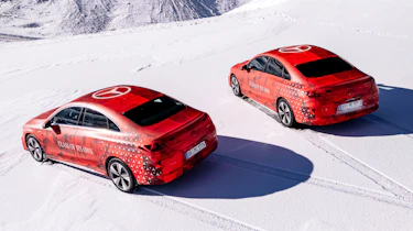Mercedes CLA prototype rear above
