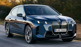 BMW iX front quarter tracking