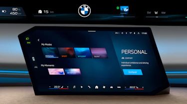 BMW Panoramic iDrive display model