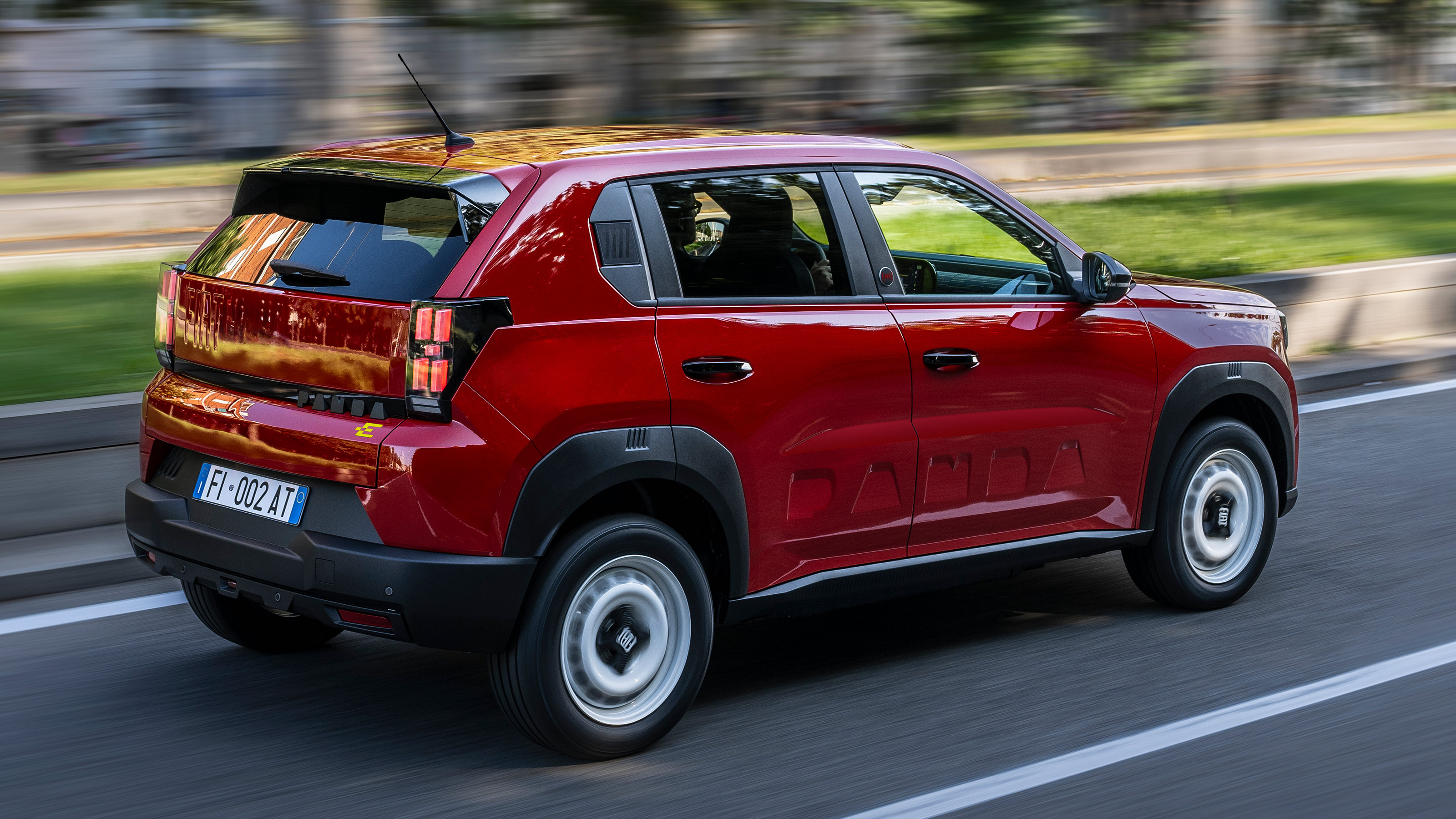 Fiat Grande Panda Red rear quarter