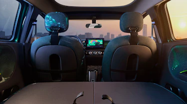 New Renault Twingo prototype rear seats folded