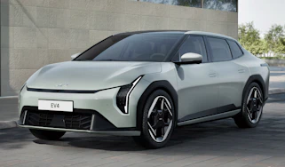 Kia EV4 saloon front quarter