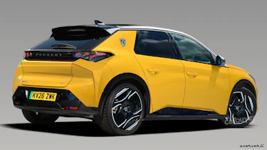 Peugeot 208 render rear quarter