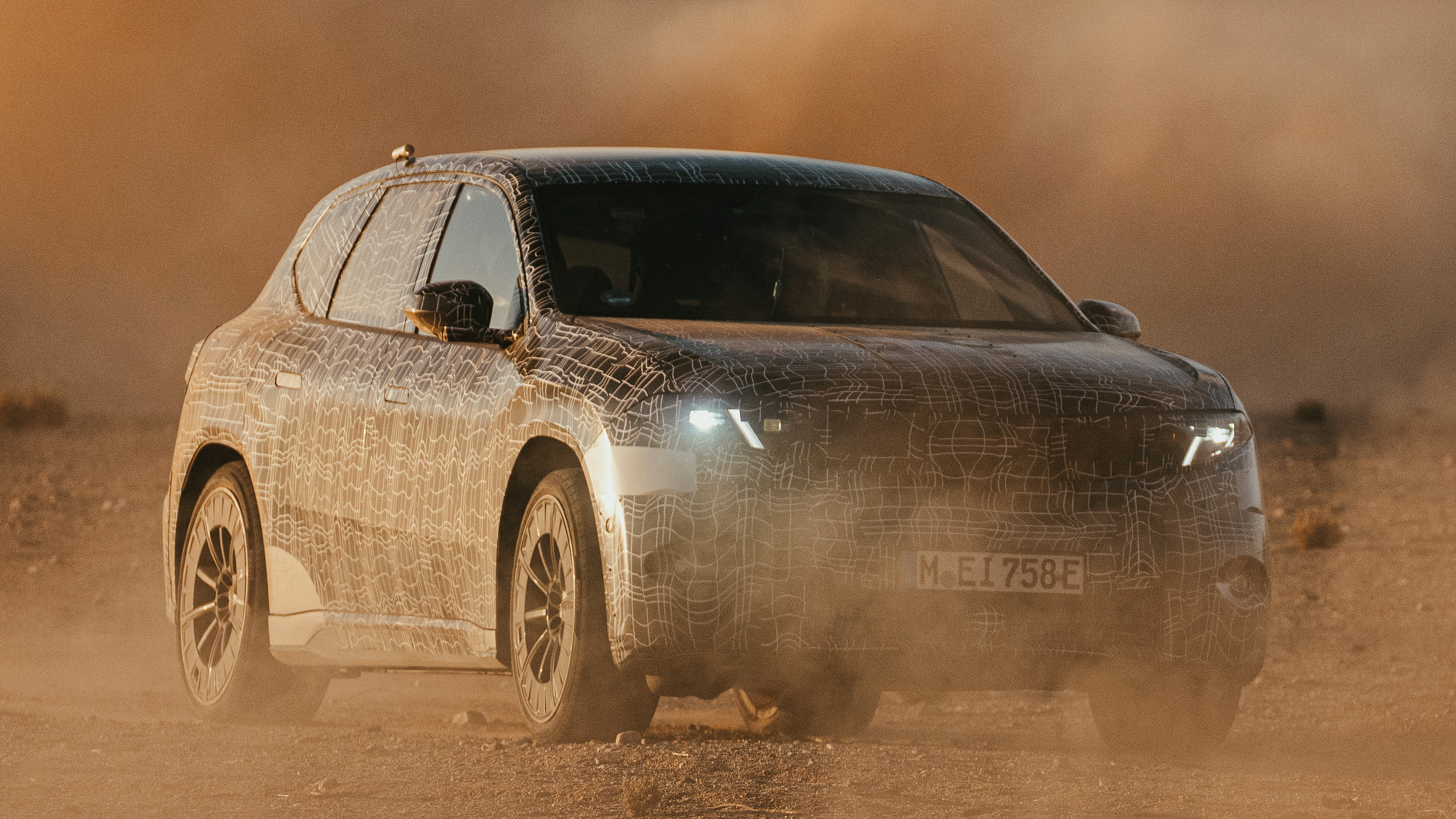 BMW iX3 prototype front quarter