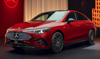 Mercedes CLA EV front quarter