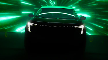 Skoda seven seater EV teaser front