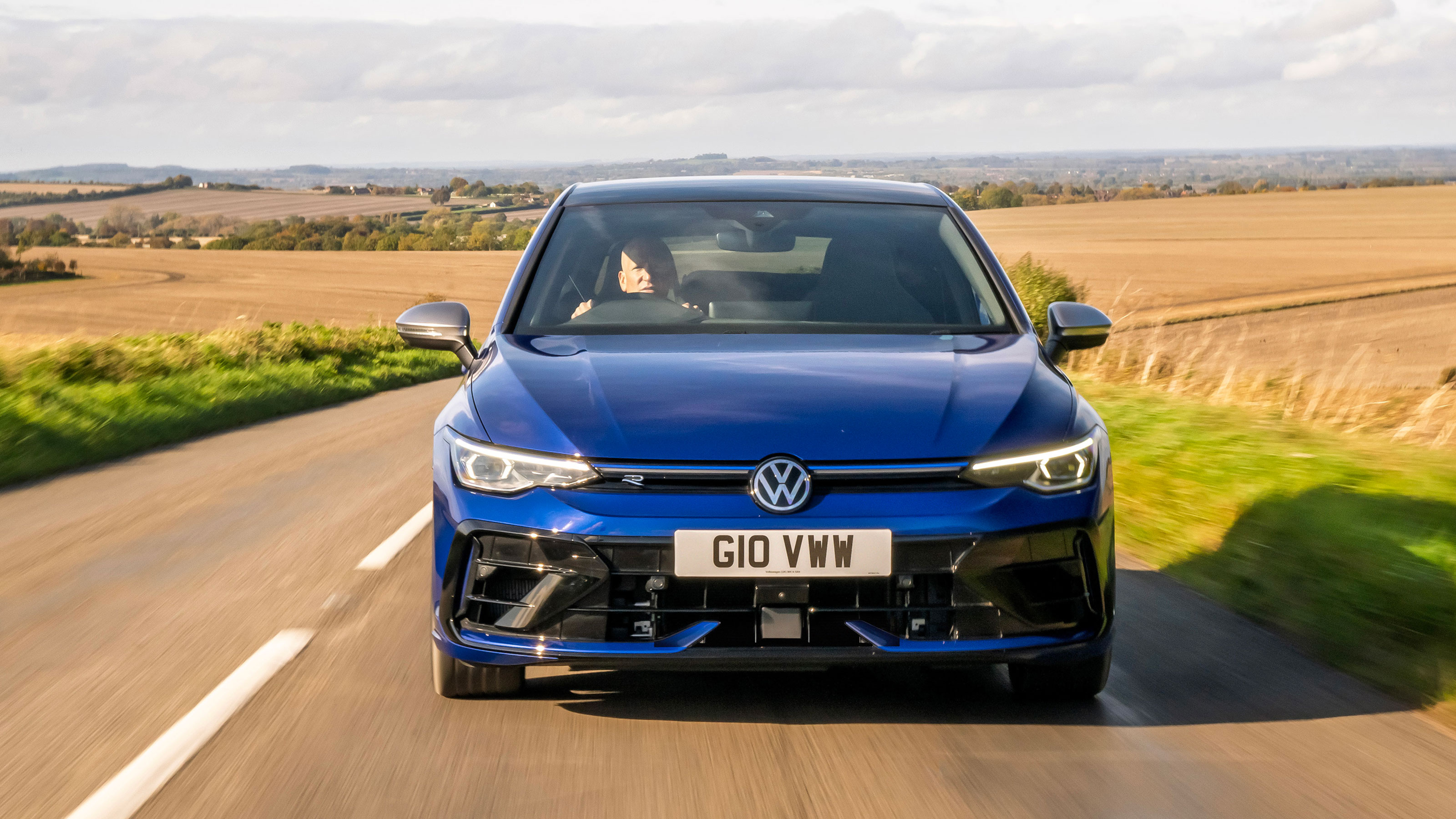 Volkswagen Golf R UK front driving