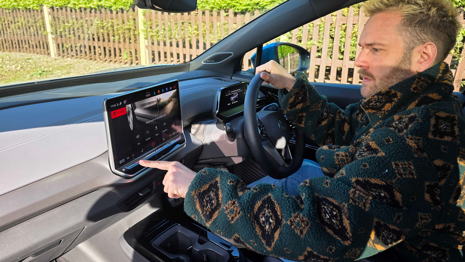 Volkswagen ID.5 infotainment testing