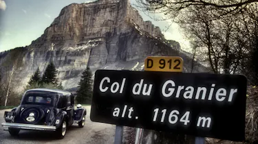 Citroen 15 Six 1950 on the Col du Granier France (1992)
