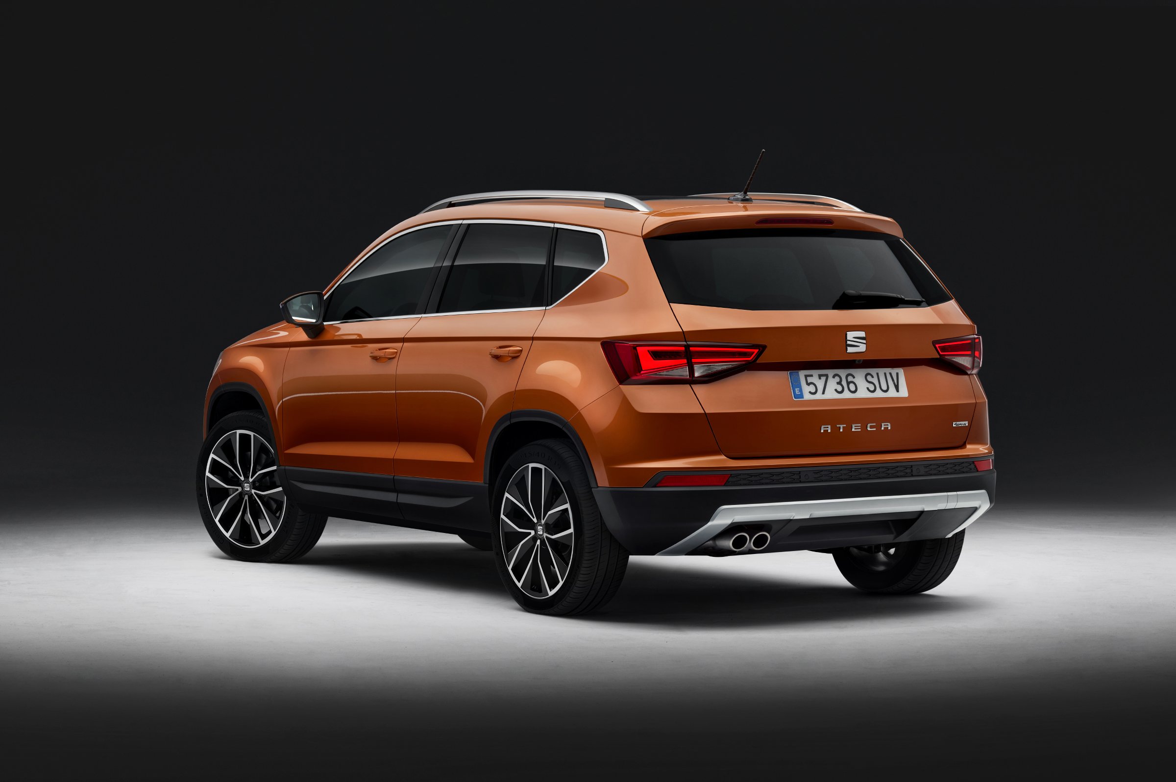 The Ateca's bodywork is covered in sharp creases...