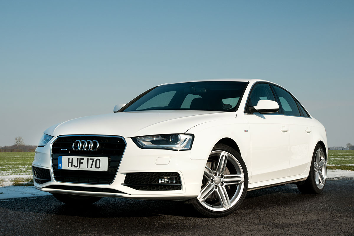 Audi A4 saloon front quarter