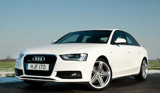 Audi A4 saloon front quarter