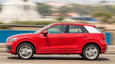 The Q2's style references the 'floating blades' of the attention-grabbing Audi R8 supercar.