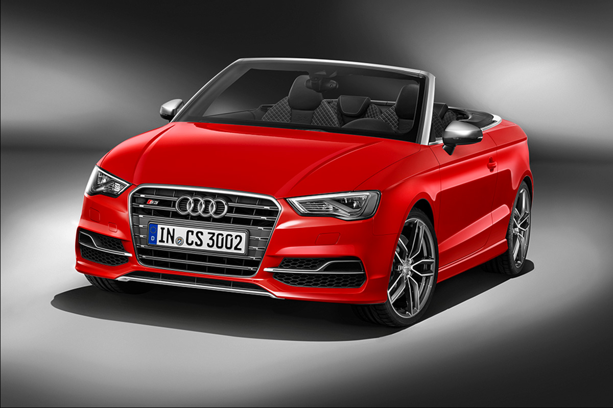 Audi S3 cabriolet 2014 front quarter static