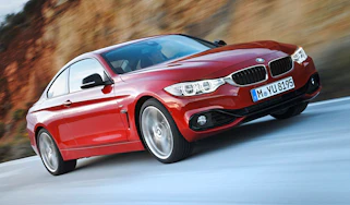 BMW 4 Series coupe 2013 front quarter tracking