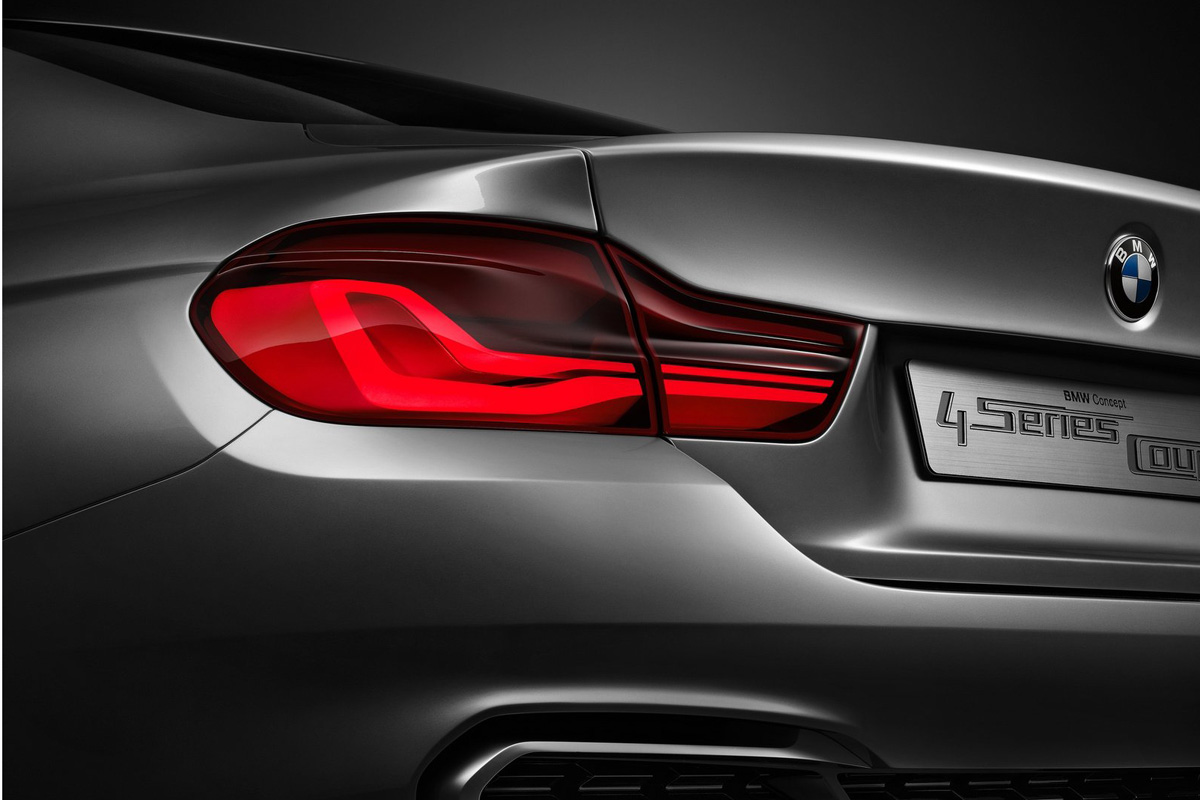 BMW 4 Series Coupe 2013 rear light detail