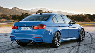 BMW M3 saloon 2014 rear quarter static