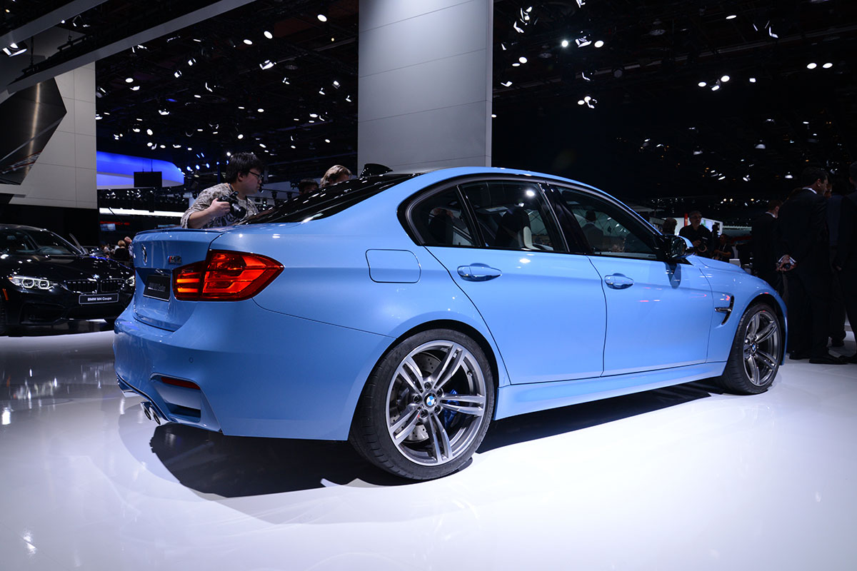 BMW M3 saloon 2014 side profile