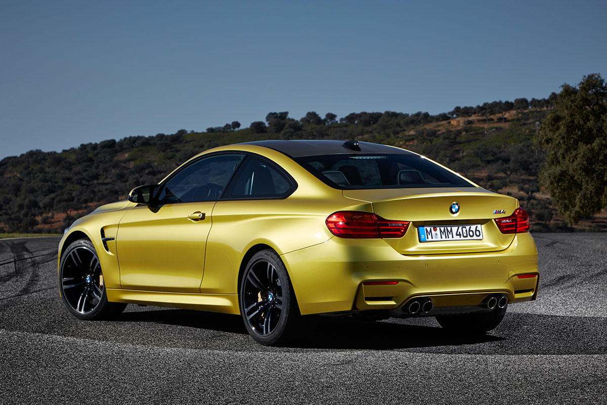 BMW M4 coupe 2014 rear quarter static