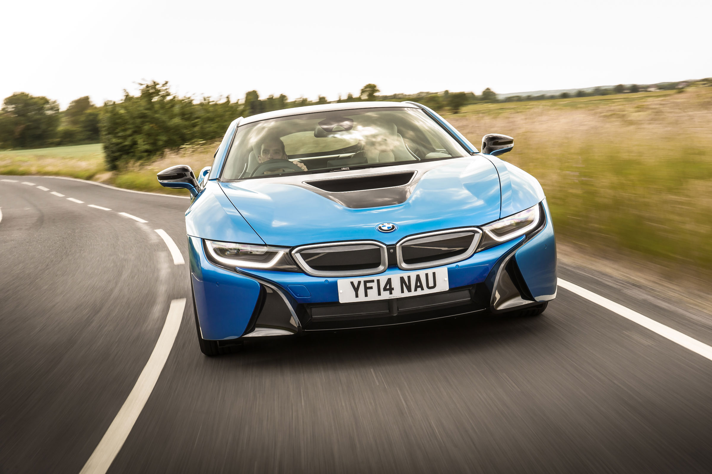 BMW i8 driving