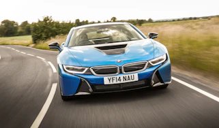 BMW i8 driving