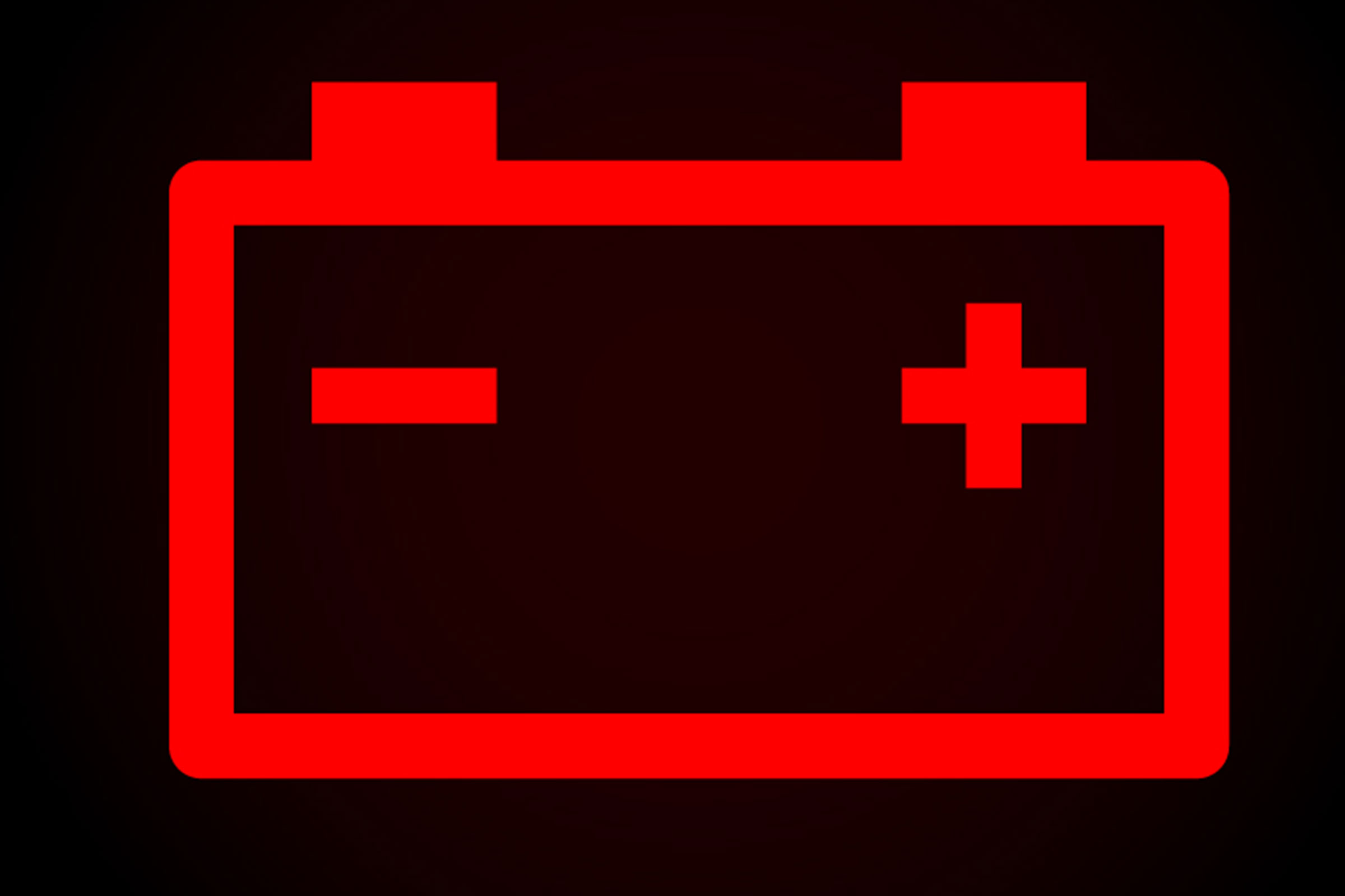 Battery warning light