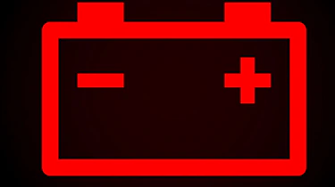Battery warning light