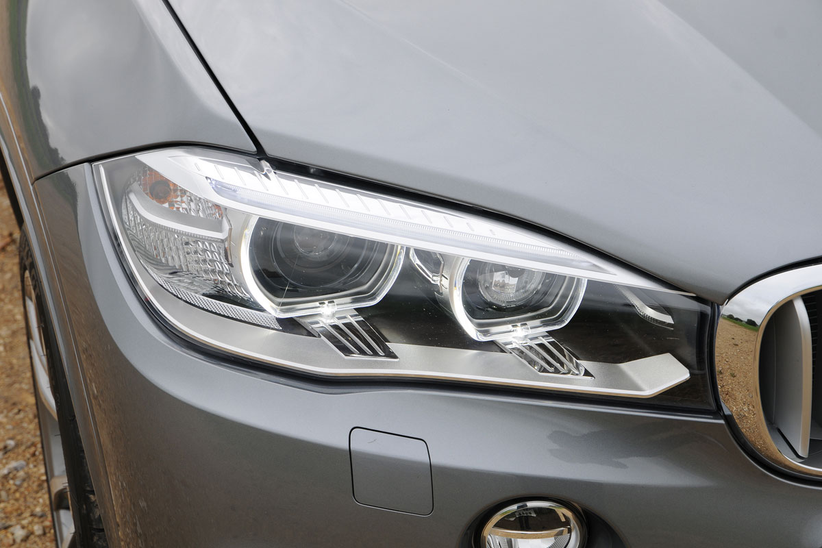 BMW's iconic headlights and kidney grille ensure the X5 is instantly recognisable in the line-up