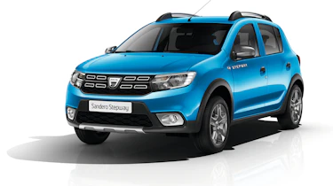 Sandero Stepway models have a redesigned front end for a stronger resemblance to the Duster