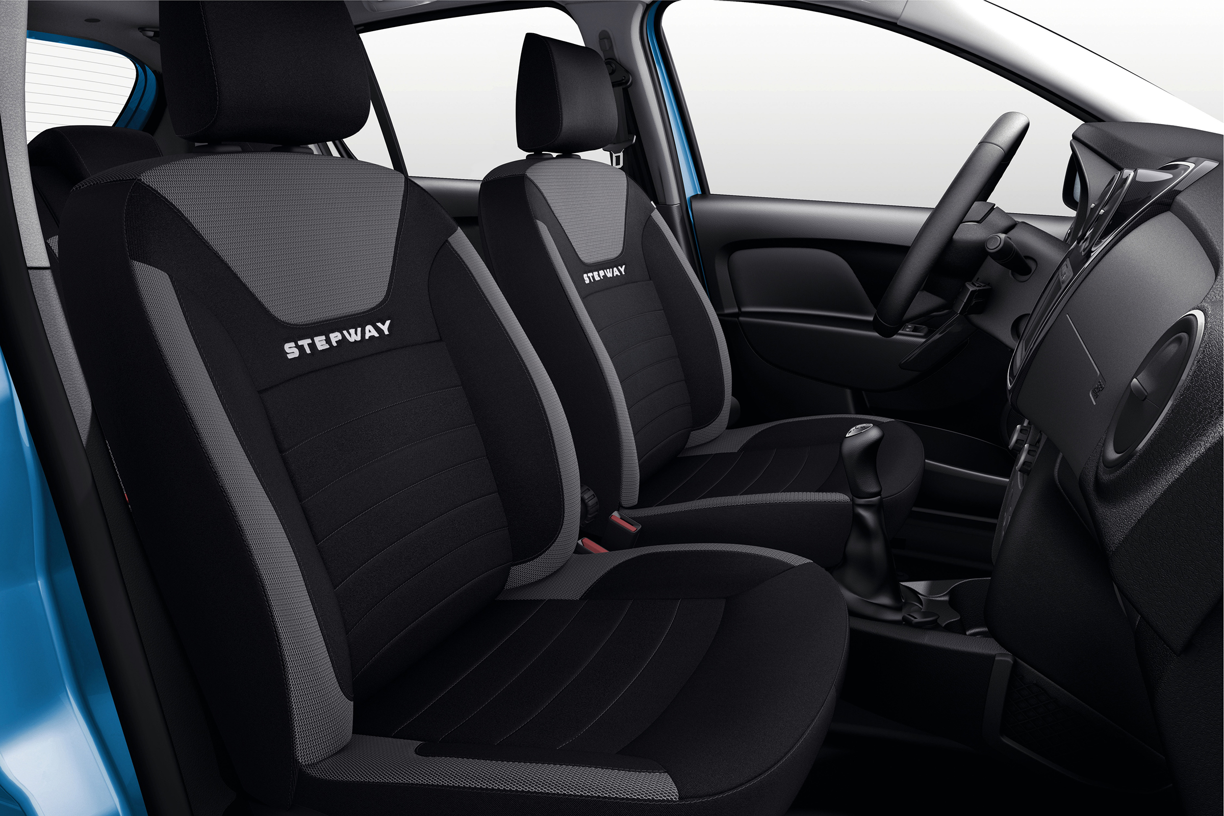 Sandero Stepway models enjoy upgraded, deeply-woven upholstery.