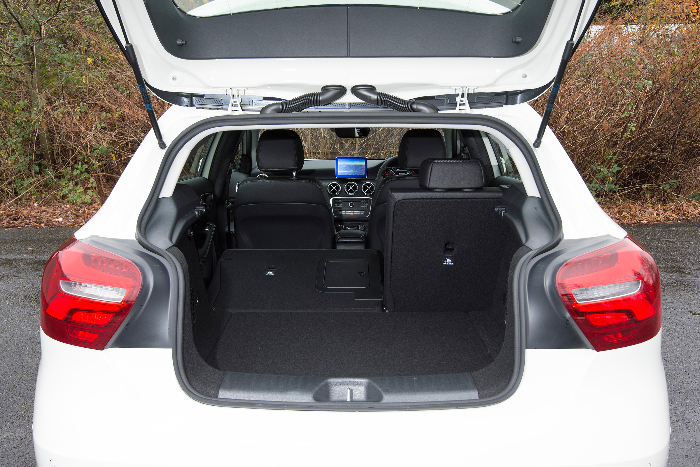 The 341-litre boot isn't too much smaller than rivals, but there's a large loading lip