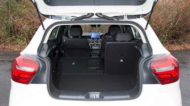The 341-litre boot isn't too much smaller than rivals, but there's a large loading lip