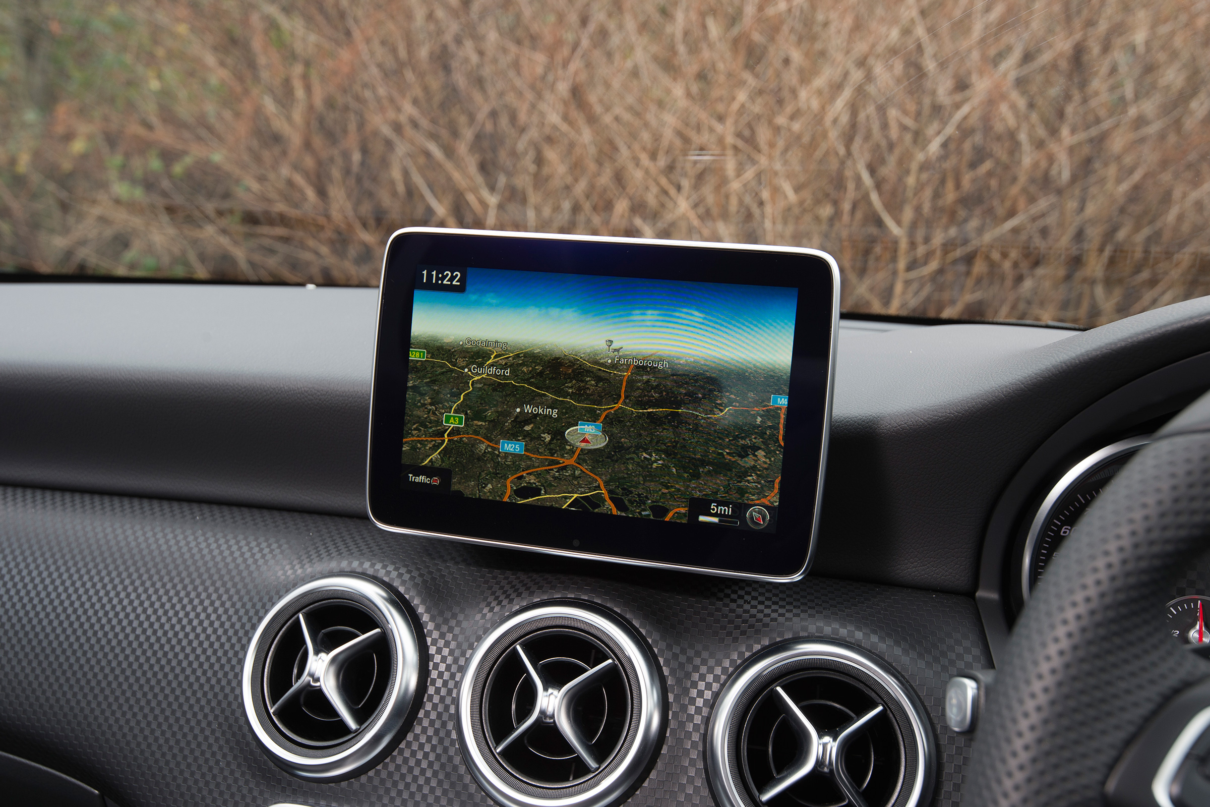 We're not fans of the 'perched' infotainment screen, but the controls are logically laid out 