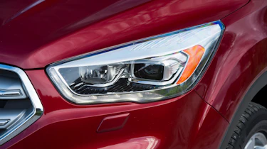 Sharp-looking, angular headlights are typically Ford