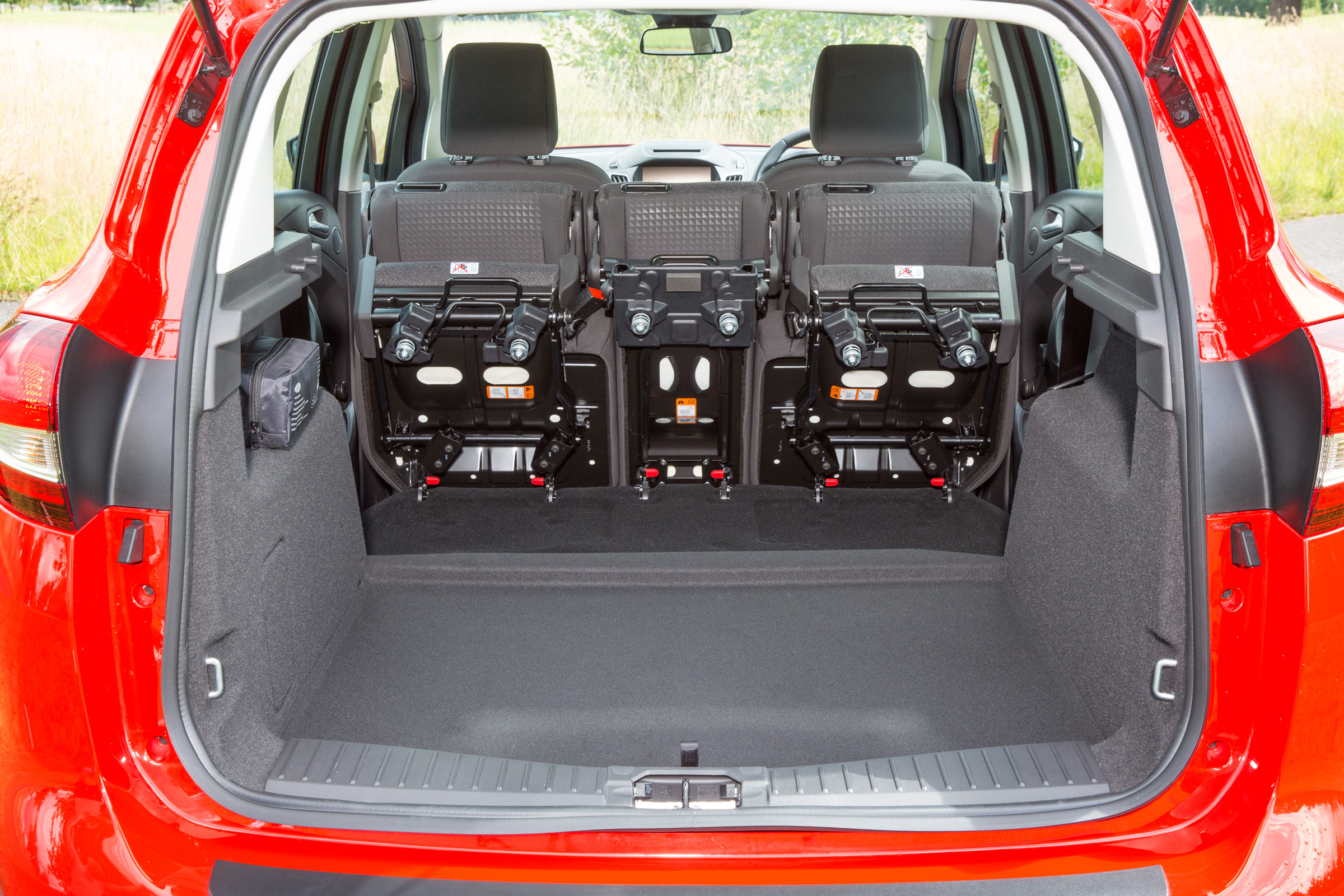 The seats can be folded away to maximise boot space when needed