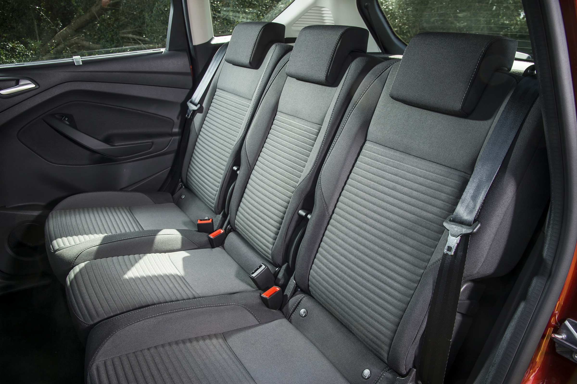 There's room for three in the back of the C-MAX
