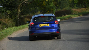 2015 Ford Focus hatchback cornering - rear