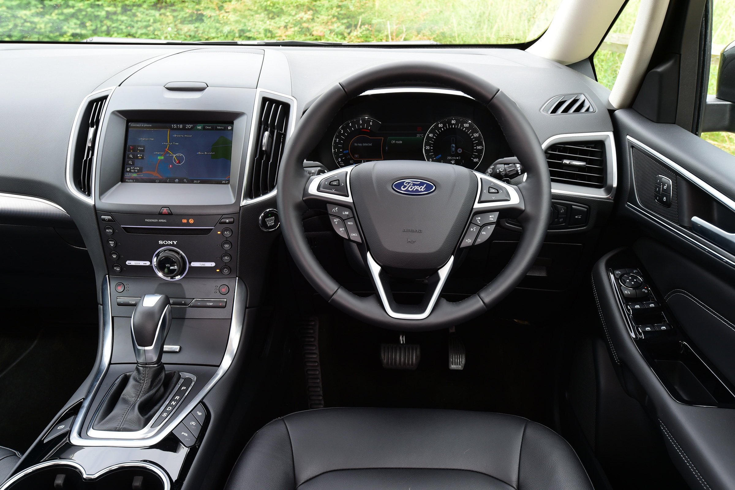 Inside, the Galaxy benefits from Ford's latest SYNC infotainment system
