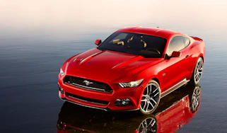 Ford Mustang coupe 2014 front quarter static