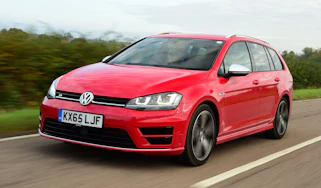 VW Golf R estate driving