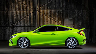 Eye-catching style is the intention behind the new Honda Civic coupe concept's design