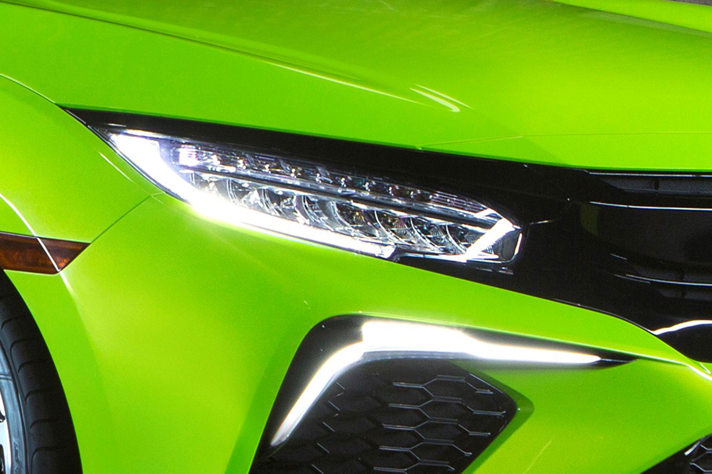 The original lighting concept for the new Honda Civic has made it to production with little change