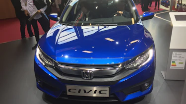 The new Civic displays the Japanese company's distinctive new grille design