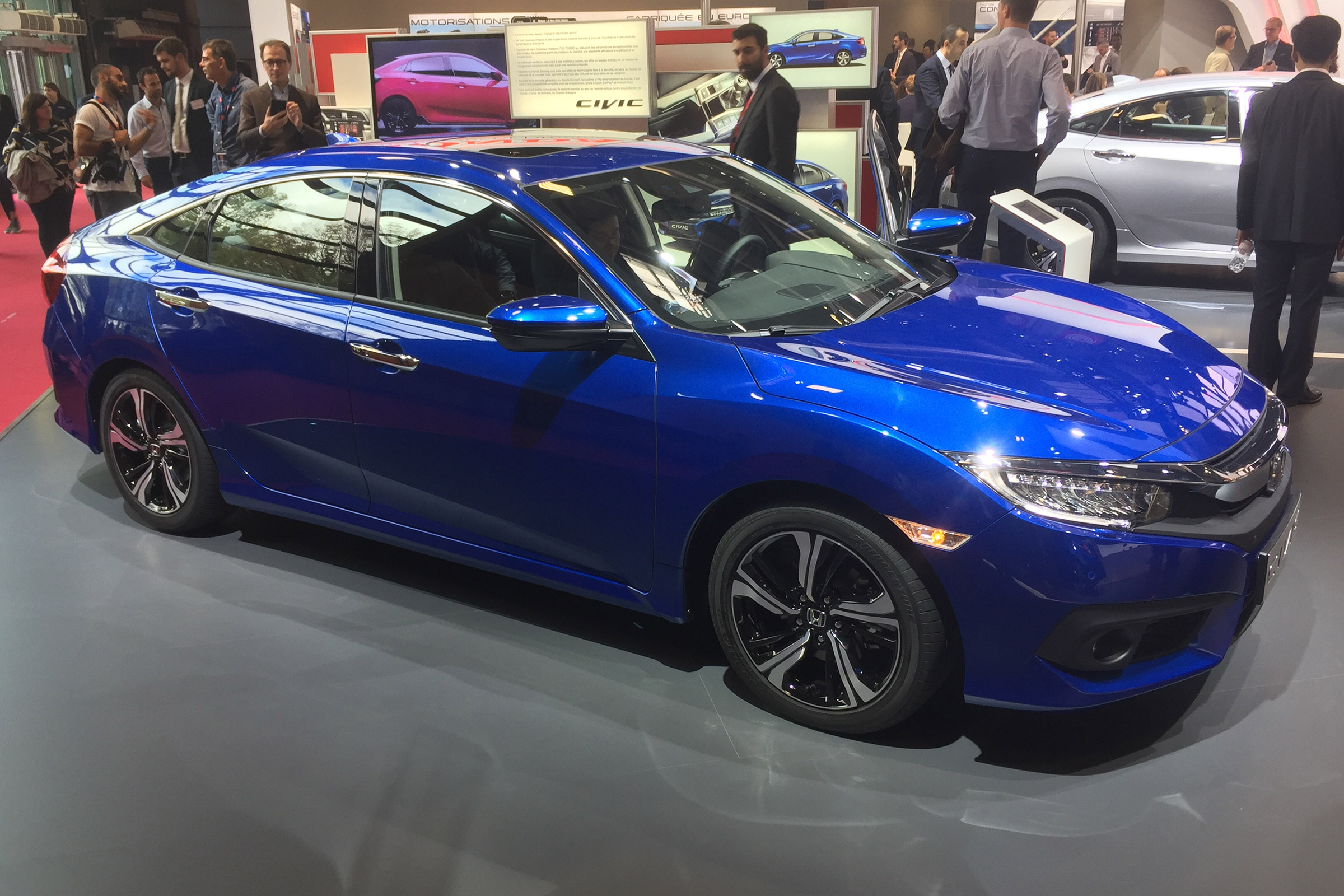 The new Honda Civic is hoped to attract sales from premium German brands