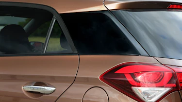 A 'floating roof' design helps the i20 to look modern and sleek